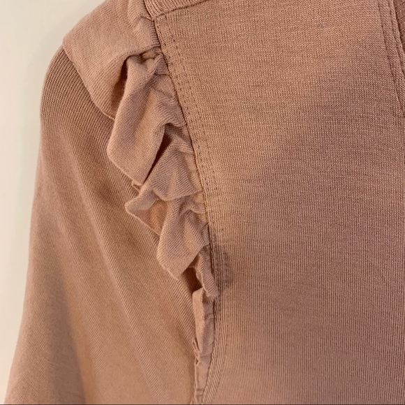 Torrid 1 Top Super Soft Ruffle Plus Size 1X Pink Stretch Blouse Pink Long Tunic - Picture 4 of 4